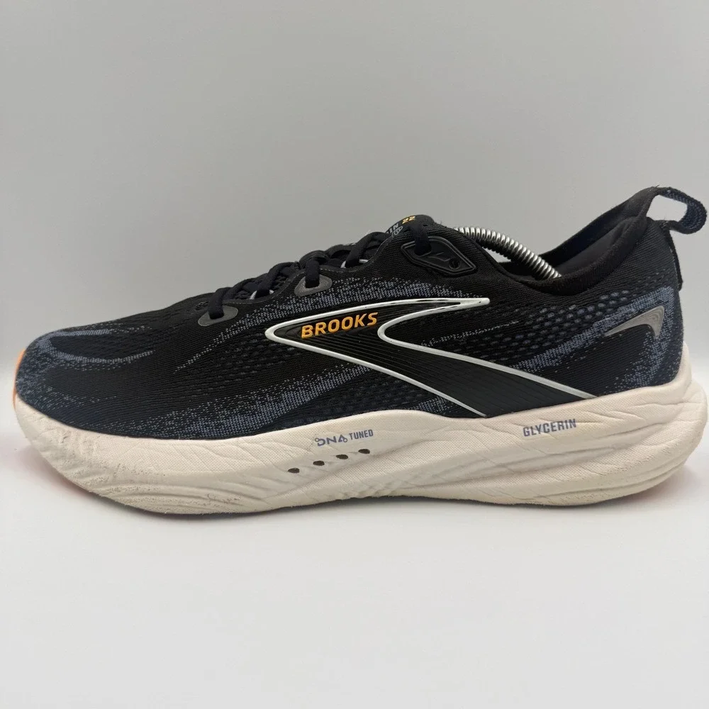Brooks Glycerin 22 Black White Running Shoes Sneakers Men's Size 13 DNA Loft